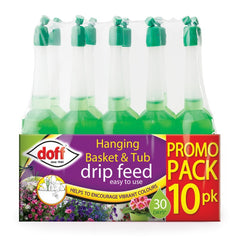 Doff Drip Feeders Pack 10 Hanging Basket & Tub