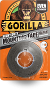 Gorilla Heavy Duty Double Sided Mounting Tape 1.5m Black