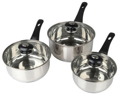 Pendeford Saucepan Set With Lids Stainless Steel