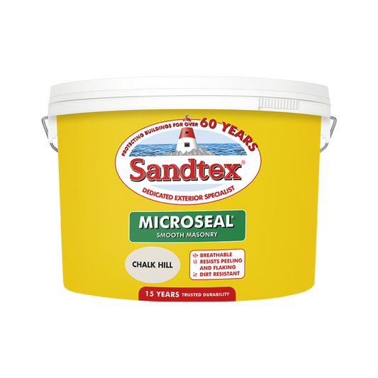 Sandtex Smooth Masonry Paint 10L Chalk Hill