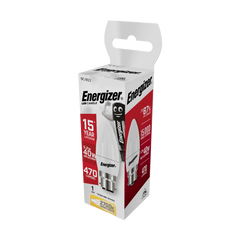 Energizer LED Candle Warm White B22 5.2w 470lm