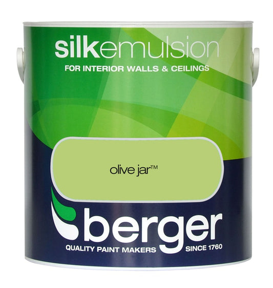 Berger Silk Emulsion 2.5L Mustard Pot