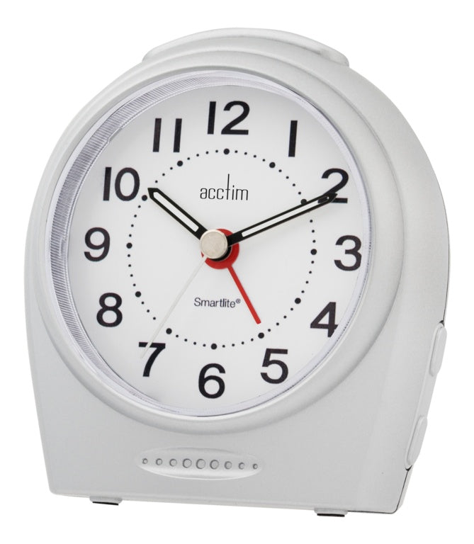 Acctim Astoria Smartlight Silent Sweep Alarm Silver