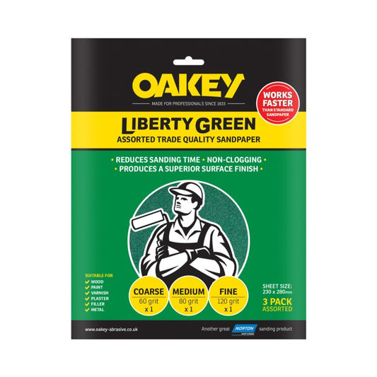 Oakey Liberty Green 3 Sheets