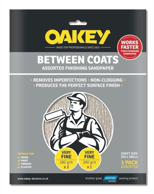 Oakey Between Coats Sheets Pack 3