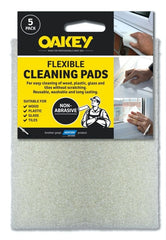 Oakey Hand Abrasive Cleaning Pad White Pack 5