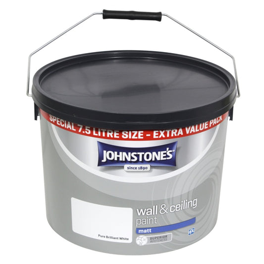 Johnstone's Wall & Ceiling Matt 7.5L Brilliant White