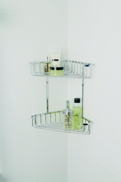 Croydex 2 Tier Corner Basket Small