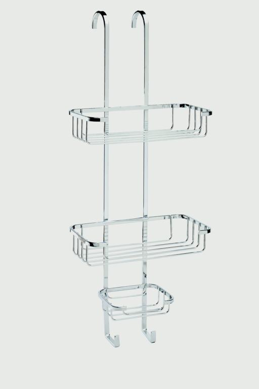 Croydex Hook Over Three Tier Basket Mild Steel