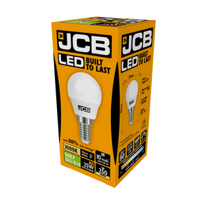 JCB LED Golf 250lm Opal 3w SES Cap E14 2700k