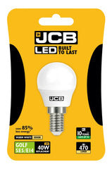 JCB LED Golf 470lm Opal 6w ES Cap E27 3000k