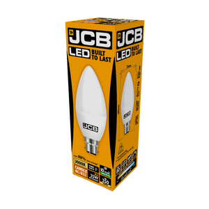 JCB LED Candle 250lm Opal 3w B22 3000k