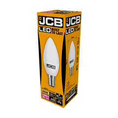 JCB LED Candle 470lm Opal 6w B15 3000k