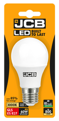 JCB LED A60 806lm Opal 10w B22 3000k