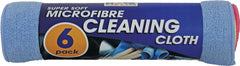 Granville Chemicals Microfibre Cleaning Cloth 6 Pack
