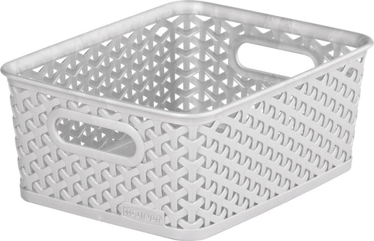 Curver Nestable Rattan Basket 4L Grey