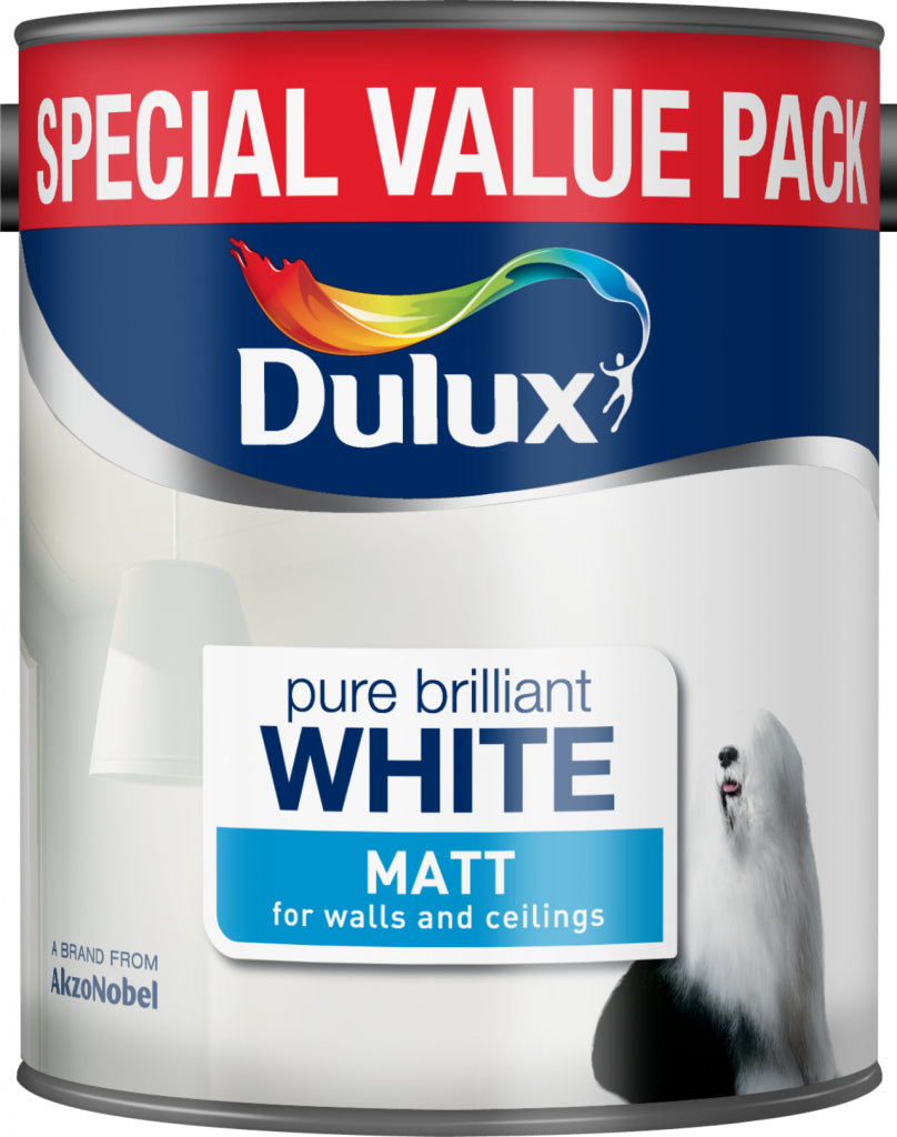 Dulux Matt 3L Pure Brilliant White