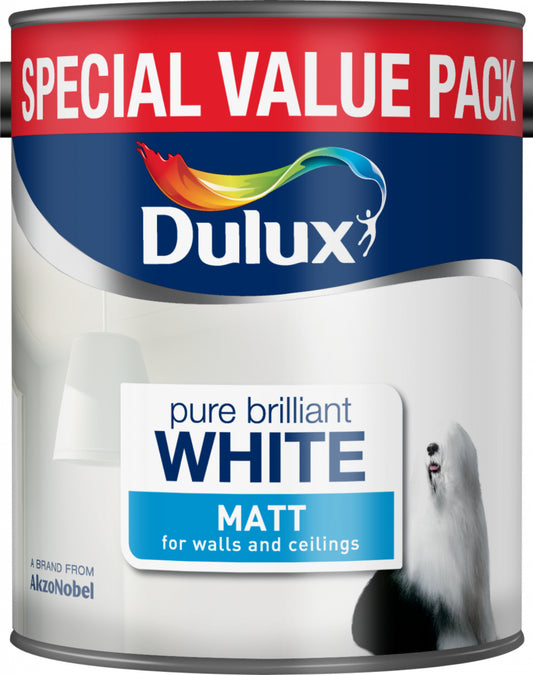Dulux Matt 3L Pure Brilliant White