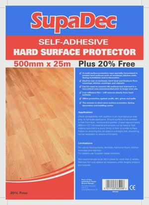 SupaDec Hard Floor Protector Film Plus 20% Extra 500x25