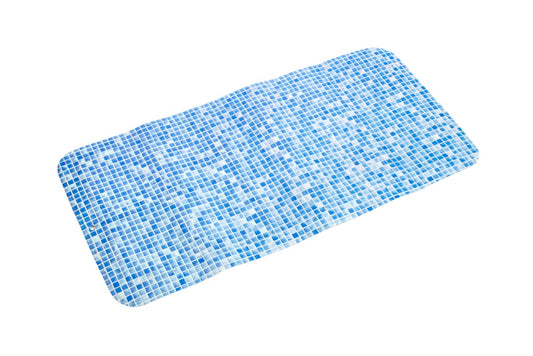 Croydex Mosaic Bath Mat Blue