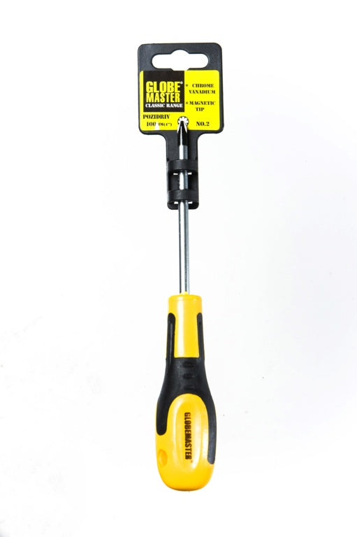 Globemaster Pozidrive Prof Screwdriver No2 100mm No.2 (4")