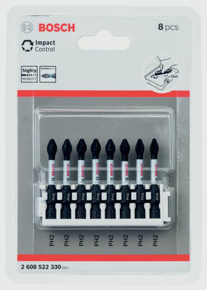 Bosch Impact PH Power Bit 50mm 8 Pack