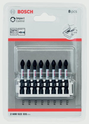 Bosch Impact PZ Power Bit 50mm 8 Pack