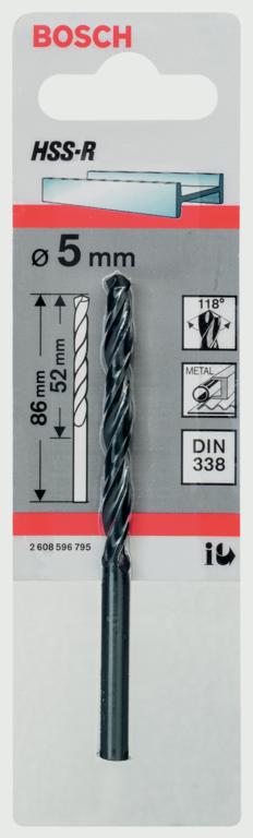 Bosch HSS Twist Point TEQ Drill Bit 5mm