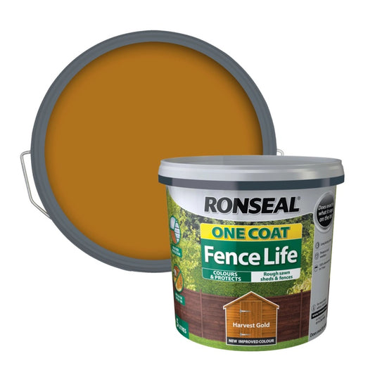 Ronseal One Coat Fence Life 5L Tudor Black Oak