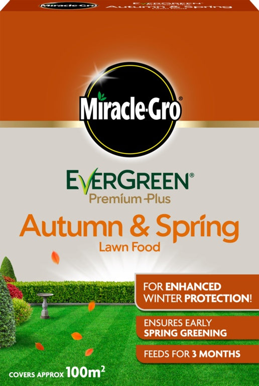 Miracle-Gro® Evergreen Premium Plus Autumn & Spring Lawn Food 100m2
