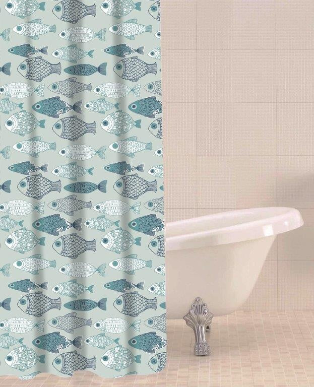 Sabichi Shower Curtain 180 x 180cm Baby Fish