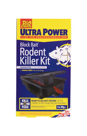 The Big Cheese Ultra Power Block Bait Rodent Killer Kit