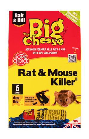The Big Cheese Rat & Mouse Killer Grain 6x25g