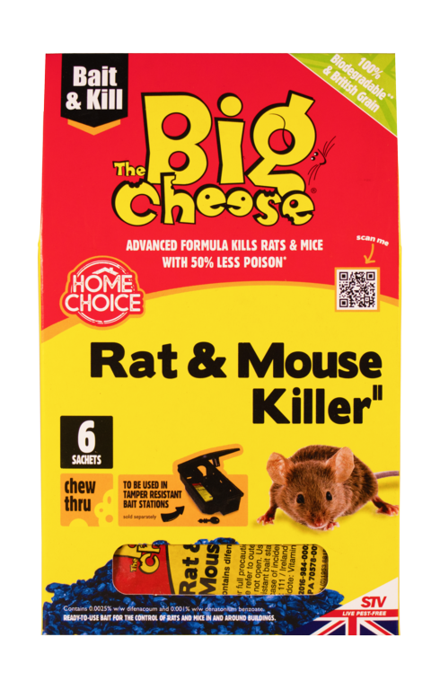 The Big Cheese Rat & Mouse Killer Grain 6x25g