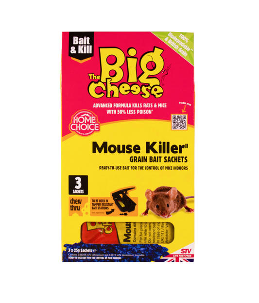 The Big Cheese Mouse Killer 3x25g