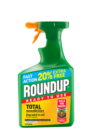 Roundup Total Ready to Use Weed Killer 1L Plus 20% Extra Free