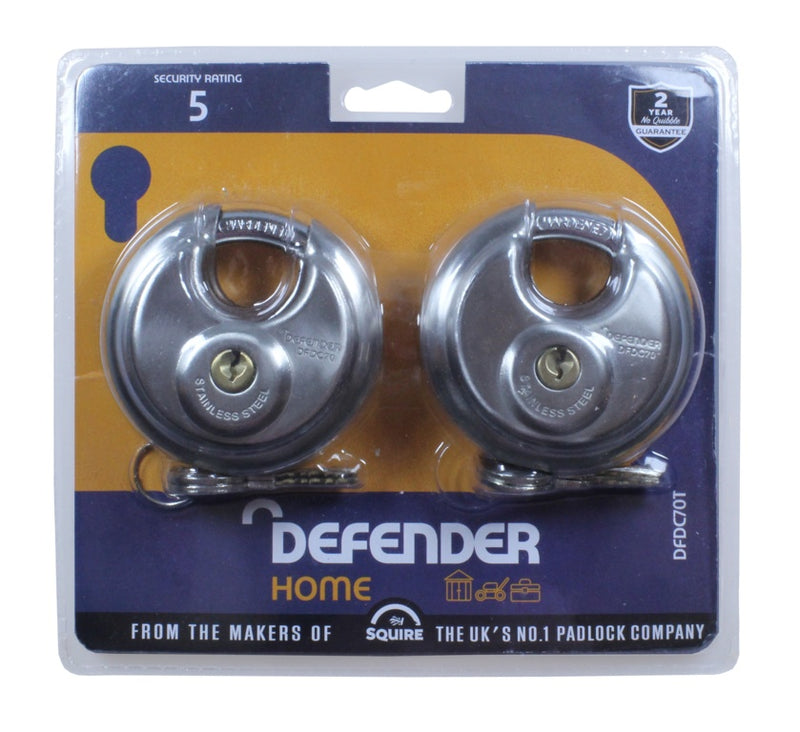 Defender Discuss Padlock 70mm