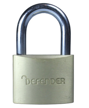 Defender Brass Padlock Branded 50mm