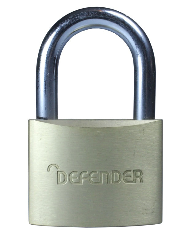 Defender Brass Padlock Branded 50mm