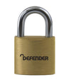 Defender Brass Padlock 2 Keyed Alike 40mm