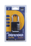 Defender Black Diecast Combi Padlock 20mm