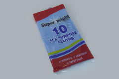 Superbright All Purpose Cloths Pack 10