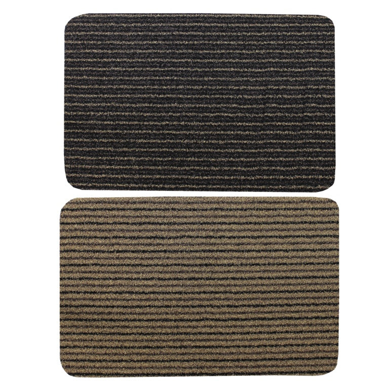 JVL Infinity Scraper Mat 50x75cm Brown Stripe or Beige Stripe