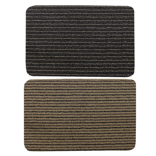 JVL Infinity Scraper Mat 50x75cm Brown Stripe or Beige Stripe