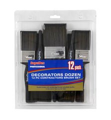 SupaDec Decorators Dozen Contractors Brush Set 12 Pack