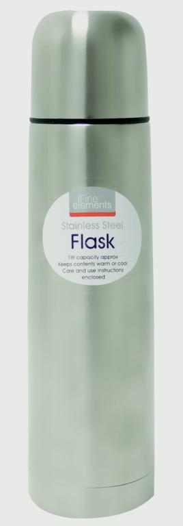 Fine Elements Stainless Steel Flask 1L