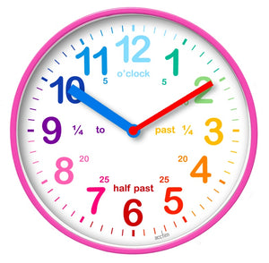 Acctim Wickford Kids Time Teach Clock 20cm White