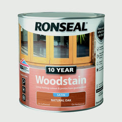 Ronseal 10 Year Woodstain Satin 2.5L Natural Pine