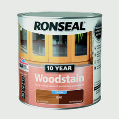 Ronseal 10 Year Woodstain Satin 2.5L Oak