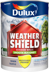 Dulux Weathershield Smooth Masonry Paint 5L Ashen White